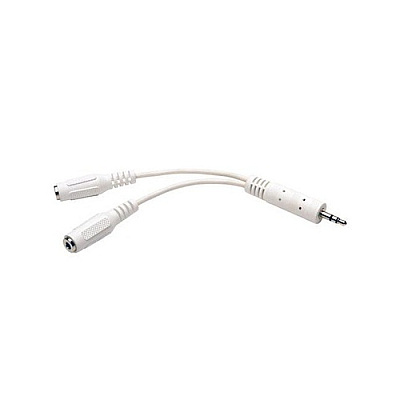 Tripp Lite 6in Mini Stereo Y Splitter Adapter M/fx2 (P31306NWH)