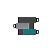 Centon Electronics Centon 8gb Usb 2.0 Pro2 3pk (black, Grey (S1U2T118G3)