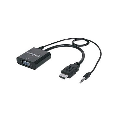 Manhattan - Strategic Hdmi To Vga Converter With Audio (151559)