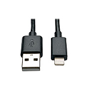 Tripp Lite 10in Usb Lightning Charge Cable Black (M10010NBK)