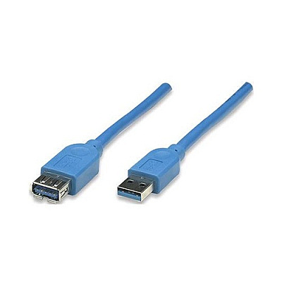 Manhattan - Strategic 10 Ft Usb 3.0 Cable Am-af Blu (322447)