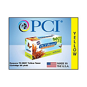 PCI Brand Compatible Kyocera Tk-590y 1t02kvaus0 Yellow Toner Cartridge 5k Yield For Kyocera Ecosys M6026/m6526/p6526/fs-c2626/fs-c5250 Made In Usa (TK590YPCI)