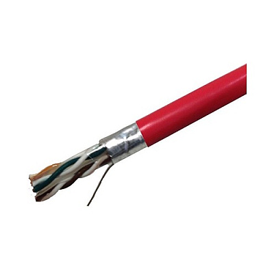 Weltron 1000ft Red Cat6 550mhz Stranded Stp Cabl (T2404L6PASHRD)