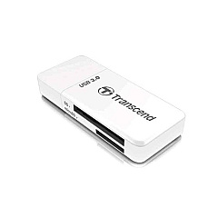 Transcend Usb 3.0 Sd / Micro Sd Card Reader, White (TSRDF5W)