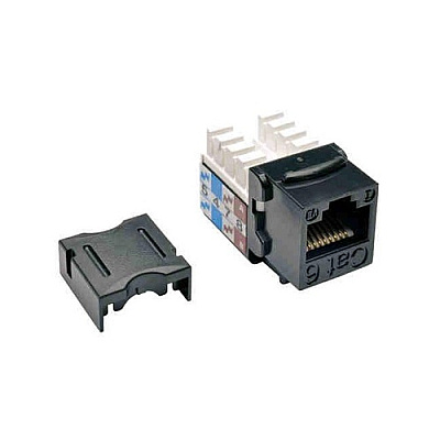 Tripp Lite 10pk Cat6/cat5e 110 Keystone Jack Black (N238010BK)