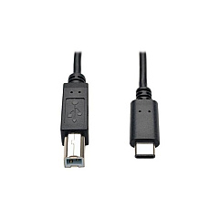 Tripp Lite 6ft USB 2.0 Hi-Speed Cable B Male to USB Type-C USB-C Male 6' (U040006)