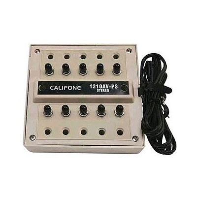 Ergoguys Califone 10 Station Abs Stereo Jackbox (1210AVPS)