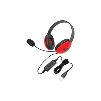 Ergoguys Califone Red Kids Usb Stereo Headphone (2800RDUSB)