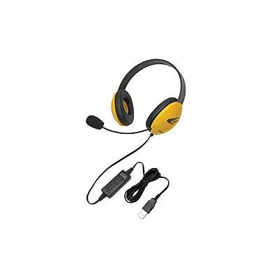 Ergoguys Califone Yellow Kid Usb Stereo Headphone (2800YLUSB)