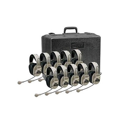 Ergoguys Califone 10 Pack Rugged Stereo Headsets (3066AV10)