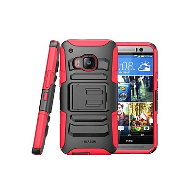 I Blason Htc One M9 Prime Holster Case - Red (M9PRIMERED)