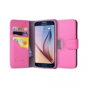 I Blason Galaxy S6 Wallet Case - Pink (S6LBPINK)
