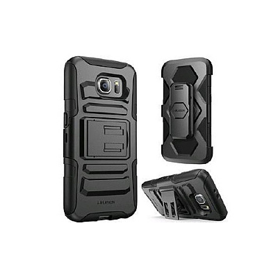I Blason Galaxy S6 Prime Holster Case - Black (S6PRIMEBLACK)