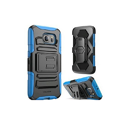 I Blason Galaxy S6 Prime Holster Case - Blue (S6PRIMEBLUE)