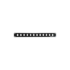 Uncommonx 1u 12-port Blank Patch Panel (BPP12PTKJ)