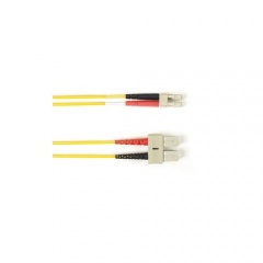 Black Box Om2 50/125 Multimode Fiber Optic Patch Cable - Ofnr Pvc, Sc To Lc, Yellow, 1-m (3.2-ft.), Gsa, Taa, Non-returnable/non-cancelable (FOCMR50-001M-SCLC-YL)