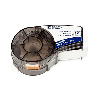 Bridgetek Solutions Cart M21 B595 0.75inx21ft Blk/wht Hf (M21750595WT)