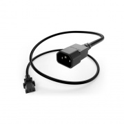 Uncommonx Power Cord C13 To C14 15amp Black 2ft (PWCD-C13C14-15A-02F-BLK)