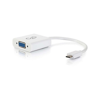C2G Usb 3.1 Usb-c To Vga Video Adapter-white (29472)