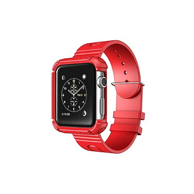 I Blason Apple Watch 38mm Wristband Case - Red (AWATCH38RED)