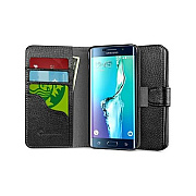 I Blason Galaxy S6 Edge+ Wallet Case - Black (S6EPLBBLACK)