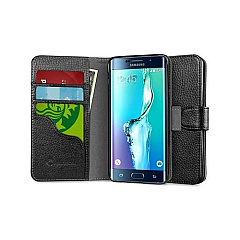 I Blason Galaxy S6 Edge+ Wallet Case - Black (S6EPLBBLACK)