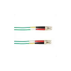 Black Box Om3 50/125 Multimode Fiber Optic Patch Cable - Ofnp Plenum, Lc To Lc, Green, 25-m (82.0-ft.), Gsa, Taa, Non-returnable/non-cancelable (P10025MLCLCGN)