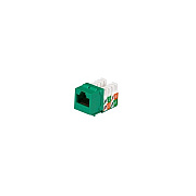 Black Box Cat5e Keystone Jack - Unshielded, Green, Gsa, Taa (FMT924R2)