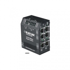 Black Box Fast Ethernet (100-mbps) Extreme Temperature Switch - (6) 10/100-mbps Copper Rj45, 12v Dc-power, Gsa, Taa (LBH600A-P-12)