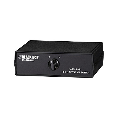 Black Box Fiber Optic A/b Desktop Switch - Latching With Sc Single-mode Connectors, Gsa, Taa (SW1036A)