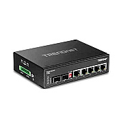 Trendnet 6-port Hardened Industrial Gigabit Switch (5 Gigabit / 1 Shared Sfp / 1 Dedicated Sfp) (TIG62)