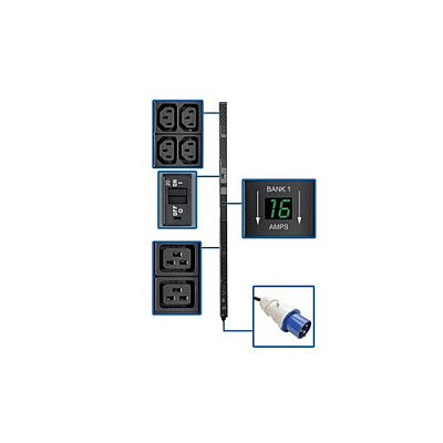 Tripp Lite Pdu Metered 32a 230v C19/c13 Iec-309 0u (PDUMV32HV)
