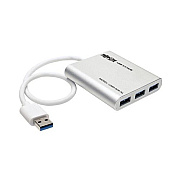 Tripp Lite 4-port Portable Usb Mini Hub Aluminum (U360004AL)