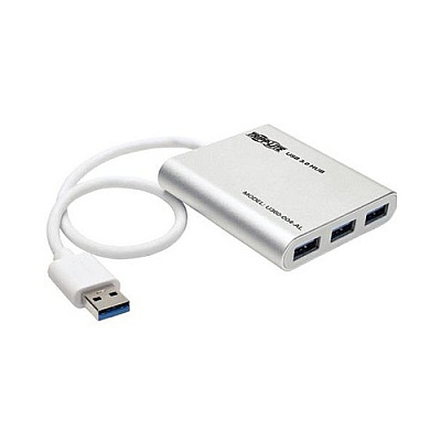 Tripp Lite 4-port Portable Usb Mini Hub Aluminum (U360004AL)