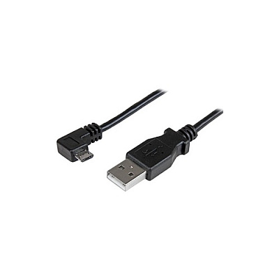 StarTech 6ft Angled Micro-usb Charge & Sync Cable (USBAUB2MRA)