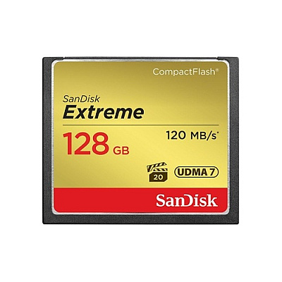 SanDisk Memory Card,128gb, 120 Mbps (SDCFXS128GA46)
