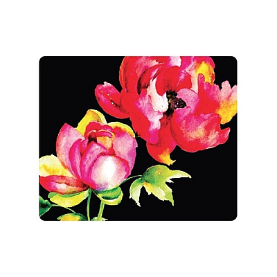 Centon Electronics Otm Floral Black Mouse Pad, Brilliant Bl (OPMPV1BMFLR04)