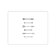 Centon Electronics Otm Hipster Prints White Mouse Pad, Shoo (OPMPV1WMHIP19)