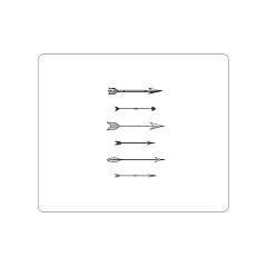 Centon Electronics Otm Hipster Prints White Mouse Pad, Shoo (OPMPV1WMHIP19)