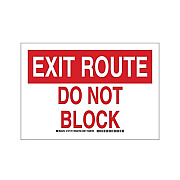 Bridgetek Solutions Red/ White Exit Sign (127172)