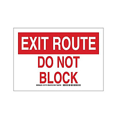 Bridgetek Solutions Red/ White Exit Sign (127172)