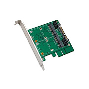 Syba Multimedia 3.5in Sataiii To Dual Msata Raid Adapter (SYADA40101)
