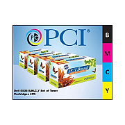 PCI Brand Compatible Dell E525w Bcmy 4-pack Bundle Of Black Cyan Magenta And Yellow Toner Cartridges For Dell E525 Dell E525w (E525WBMCYPCI)