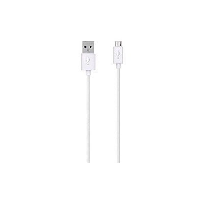 Belkin Cable,usb,usba/usbmicrob,4 ,white (F2CU012BT04WHT)
