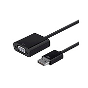 Monoprice Dp 1.2a To Vga Active Adapter, Black (12790)