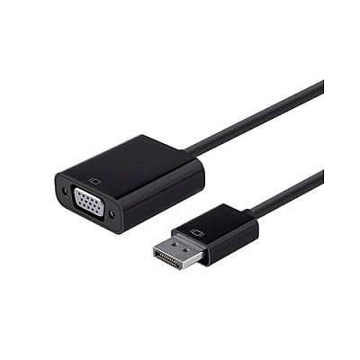 Monoprice Dp 1.2a To Vga Active Adapter, Black (12790)