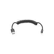 Tripp Lite 4ft Lightning Coiled Charge Cable Black (M100004COILBK)