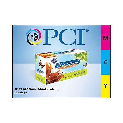 PCI Brand Remanufactured Hp 97 C9363wn Tri-color Inkjet Cartridge 560 Page Yield For Hp 150/6210/6310/7210/7310/7408/7410/j6480 Made In Usa (C9363WNPCI)