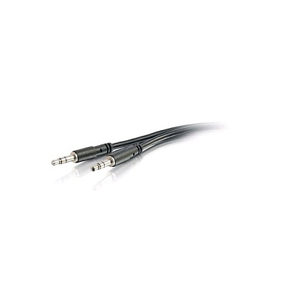 C2G 3ft Slim Aux 3.5mm Male To Male Cable (22600)