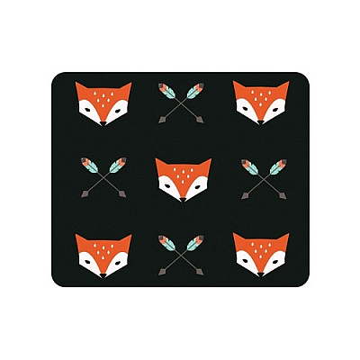 Centon Electronics Otm Hipster Prints Black Mouse Pad (OPMPV1BMHIP01)
